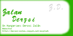 zalan derzsi business card