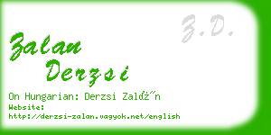 zalan derzsi business card